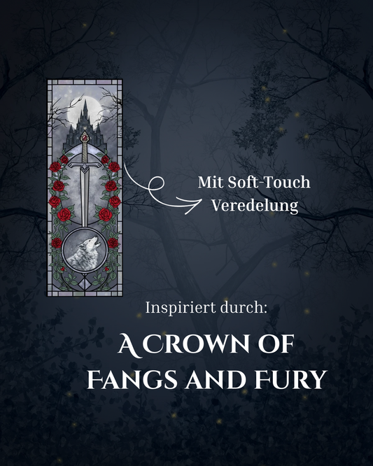 Soft-Touch-Lesezeichen - A Crown of Fangs and Fury
